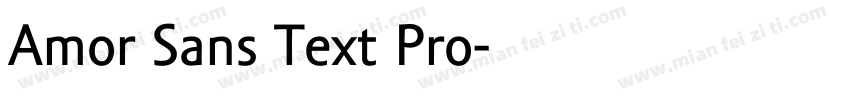 Amor Sans Text Pro字体转换